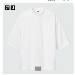 ユニクロ(UNIQLO)のエアリズムコットンオーバーサイズモックネックT(Tシャツ/カットソー(半袖/袖なし))