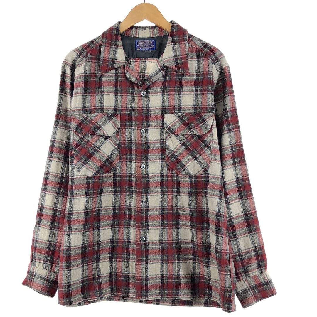 PENDLETON - 古着 70年代 ペンドルトン PENDLETON チェック柄 オープン