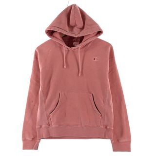 チャンピオン(Champion)の古着 チャンピオン Champion REVERSE WEAVE リバースウィーブ 後染め スウェットプルオーバーパーカー レディースM /eaa366437(トレーナー/スウェット)