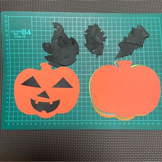 壁面飾り　制作キット　ハロウィン(型紙/パターン)