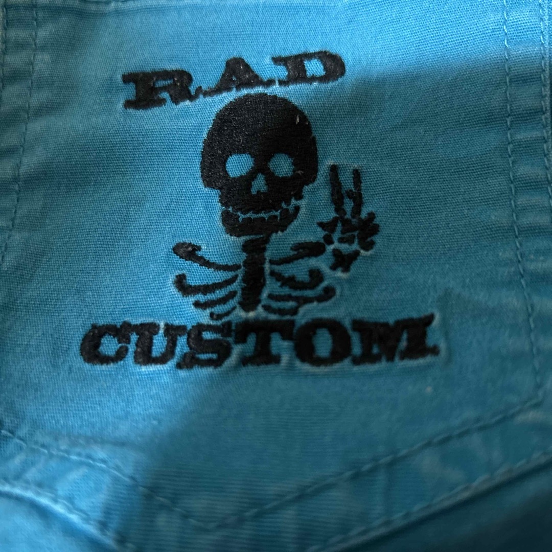 RAD CUSTOM(ラッドカスタム)のRAD custom ラッドカスタム　ターコイズブルー　ズボン100 キッズ/ベビー/マタニティのキッズ服男の子用(90cm~)(パンツ/スパッツ)の商品写真