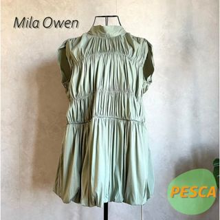 ミラオーウェン(Mila Owen)の【美品】ミラオーウェン　ノースリーブブラウス(シャツ/ブラウス(半袖/袖なし))