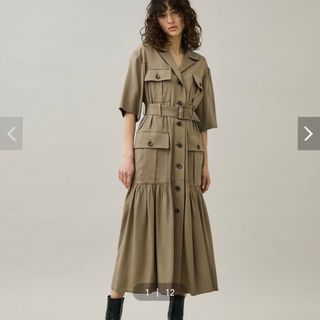 アキラナカ(AKIRANAKA)のAKIRANAKA Dorothea safari dress BE(ロングワンピース/マキシワンピース)