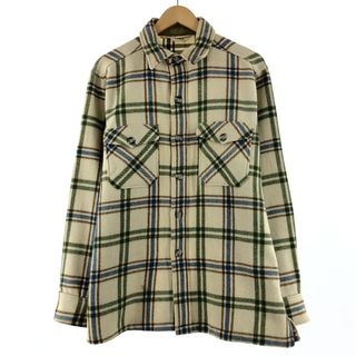 ウールリッチ(WOOLRICH)の古着 70年代 ウールリッチ WOOLRICH チェック柄 ウールボックスシャツ メンズL ヴィンテージ /eaa366661(シャツ)