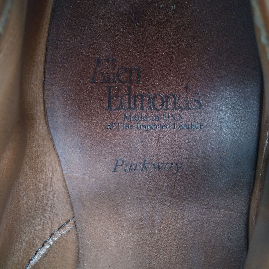 レザー色アレンエドモンズ ALLEN EDMONDS PARKWAY Uチップシューズ USA製 US9 1/saa009751