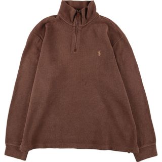 ラルフローレン(Ralph Lauren)の古着 ラルフローレン Ralph Lauren POLO RALPH LAUREN コットンニットハーフジップセーター メンズL /eaa363787(ニット/セーター)