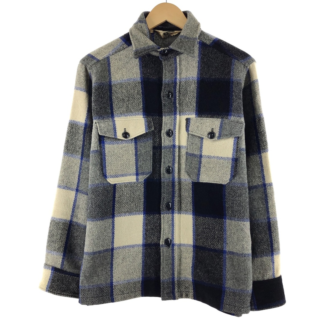 WOOLRICH(ウールリッチ)の古着 70年代 ウールリッチ WOOLRICH チェック柄 ウールボックスシャツ メンズM ヴィンテージ /eaa367003 メンズのトップス(シャツ)の商品写真