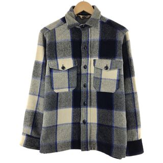 ウールリッチ(WOOLRICH)の古着 70年代 ウールリッチ WOOLRICH チェック柄 ウールボックスシャツ メンズM ヴィンテージ /eaa367003(シャツ)