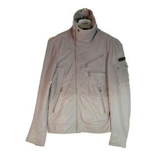 ディーゼル(DIESEL)の★ディーゼル グラデーション ライダースジャケット グレー sizeS(ナイロンジャケット)