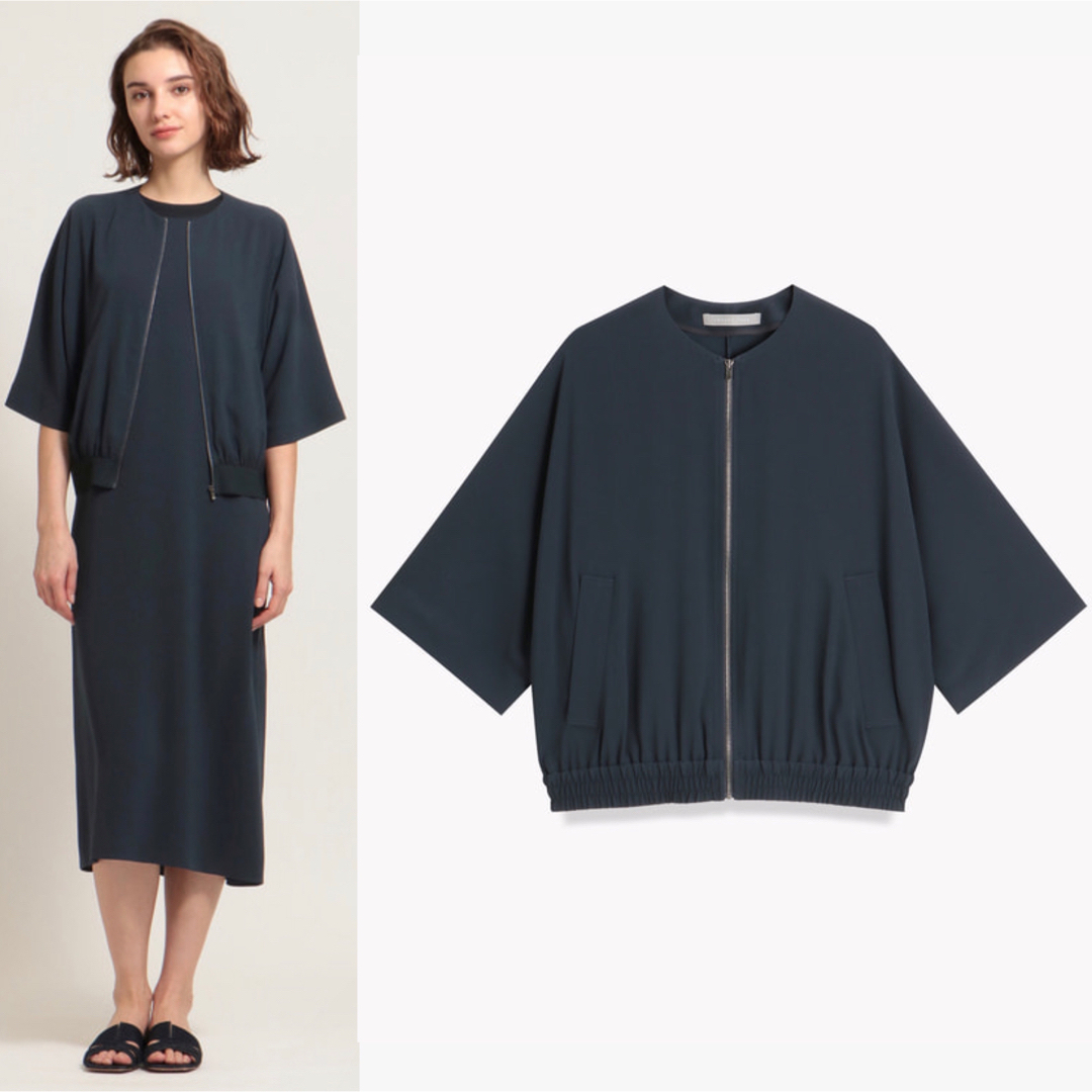 theory luxe 即完売 FLOW ウォッシャブル ジップアップブルゾン theory luxe 即完売 FLOW ウォッシャブル ジップアップブルゾン