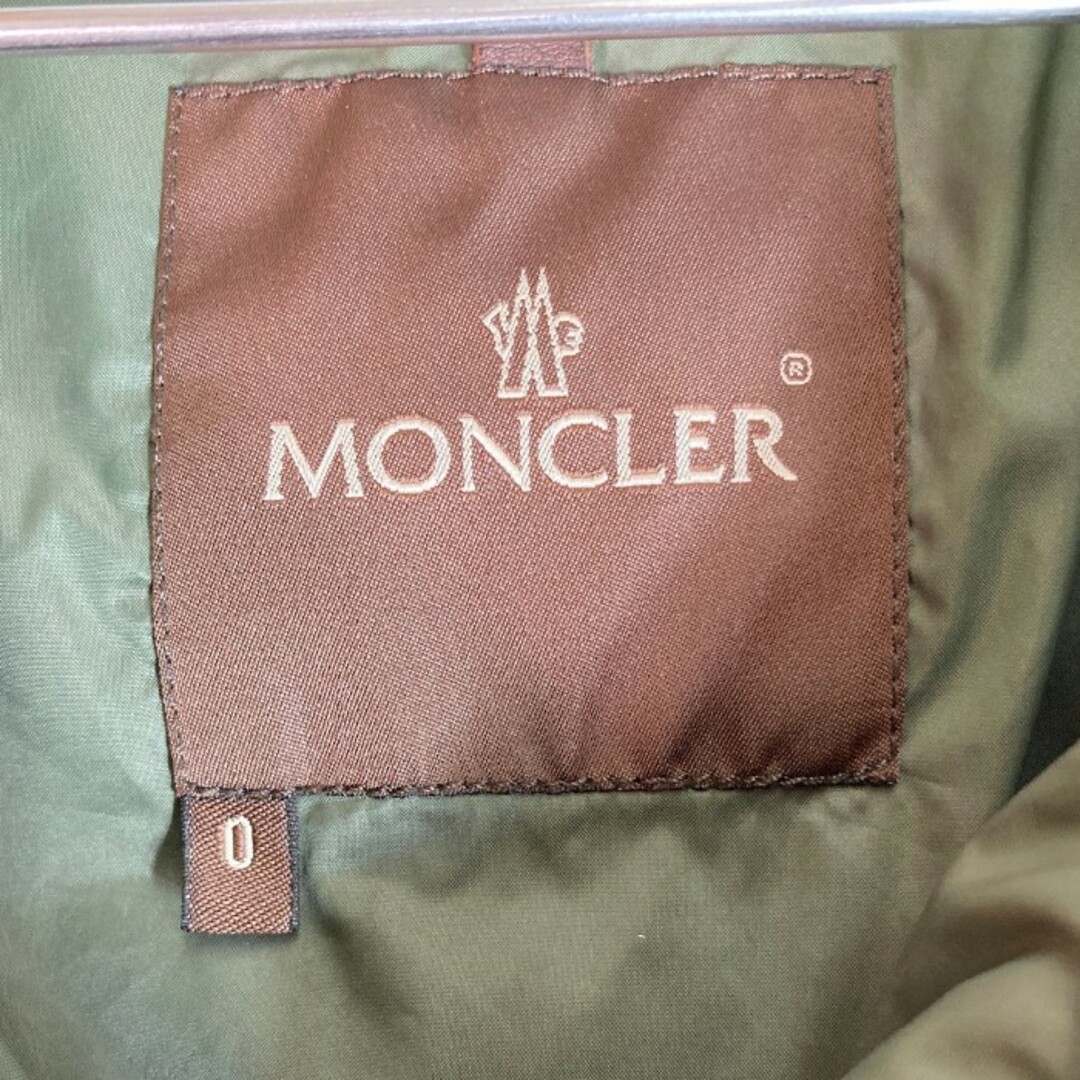 MONCLER(モンクレール)の★モンクレール ダウンジャケット 色落ち カーキ size0 メンズのジャケット/アウター(フライトジャケット)の商品写真