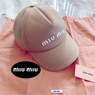 ミュウミュウ(miumiu)の［送料込　未使用］　miumiu ドリル  ベースボールキャップ(キャップ)