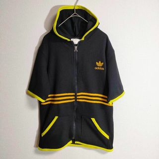 アディダス(adidas)の【adidas アディダス】半袖パーカー（L）90s 00s ロゴ刺繍(パーカー)