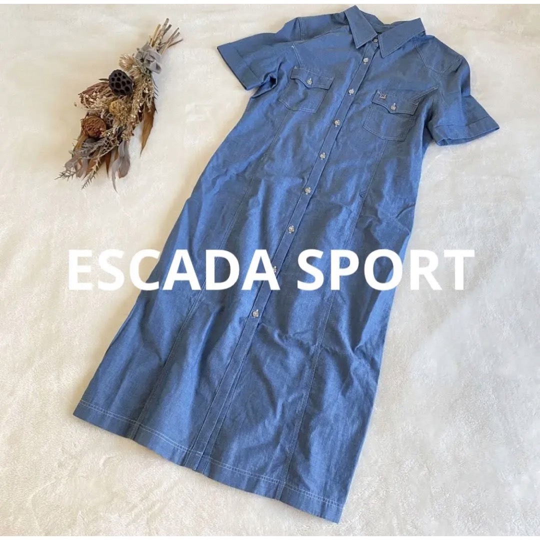 ESCADA SPORT エスカーダ ワンピース ロング デニム  36