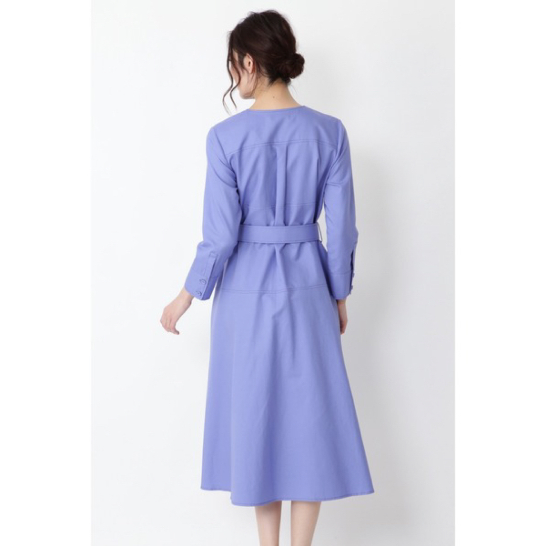 JILLSTUART(ジルスチュアート)の美品 JILLSTUART Endy ROBE ノーカラーシャツワンピース レディースのワンピース(ひざ丈ワンピース)の商品写真