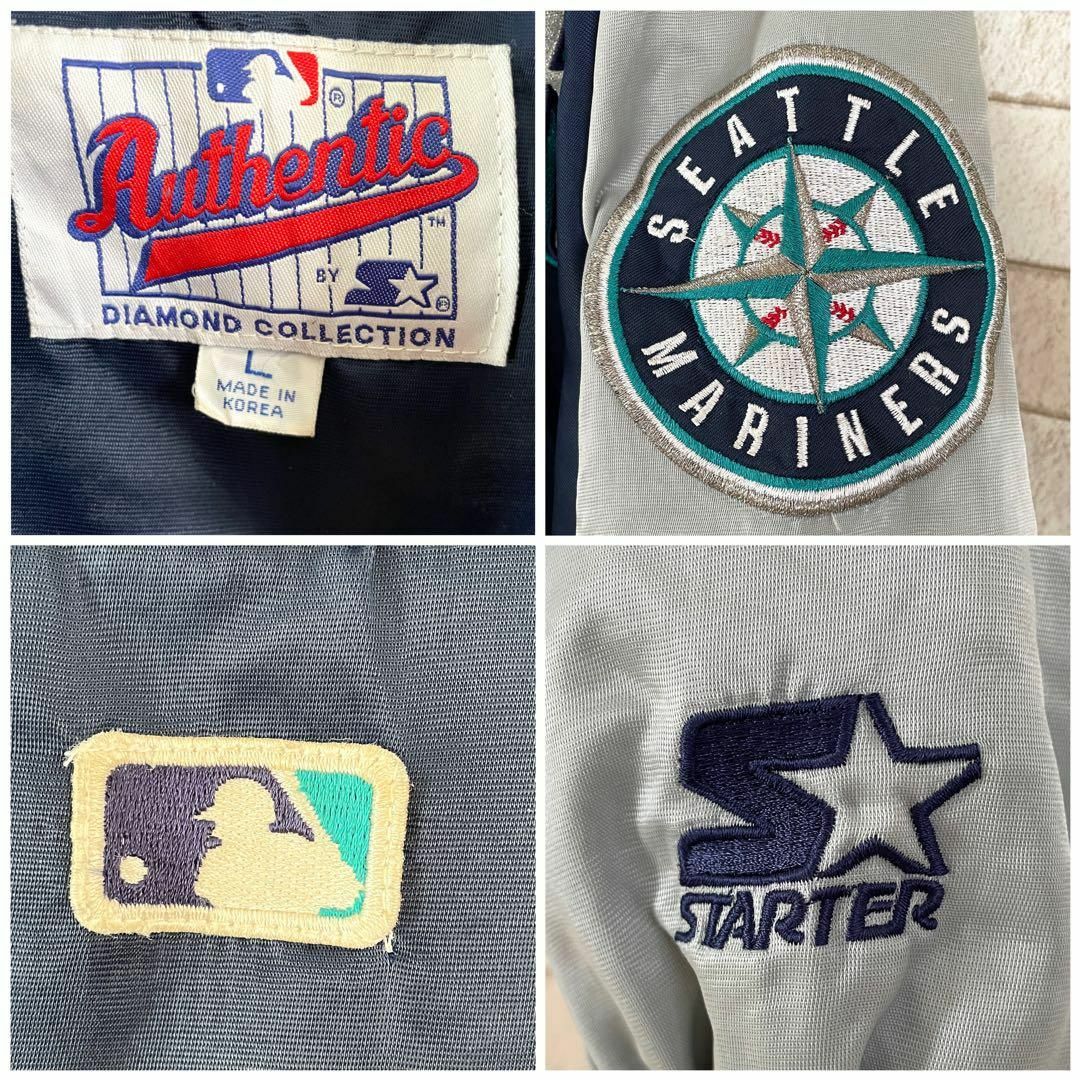 STARTER スターター スタジャン L 刺繍ロゴ センターロゴ MLB