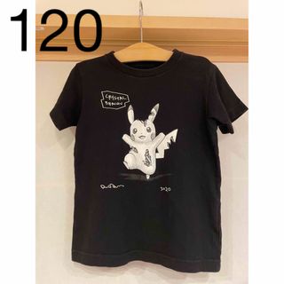 ユニクロ(UNIQLO)のユニクロ　UT ポケモン　Tシャツ　キッズ　黒　120cm  美品(Tシャツ/カットソー)