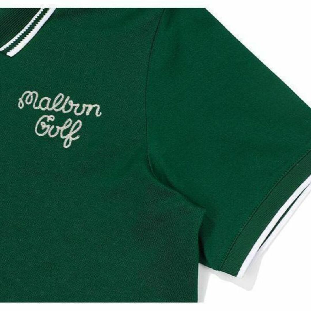 マルボン ゴルフ ポロシャツ malbon Tシャツ レディース【S～L】緑の ...