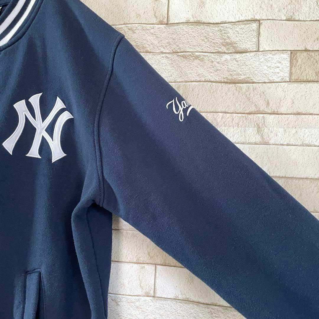 マジェスティック ジャケット MLB ヤンキース 刺繍ロゴ ネイビー XL