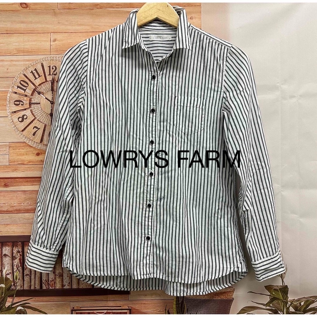 LOWRYS FARM ♪ローリーズファーム ストライプシャツ レディースのトップス(シャツ/ブラウス(長袖/七分))の商品写真