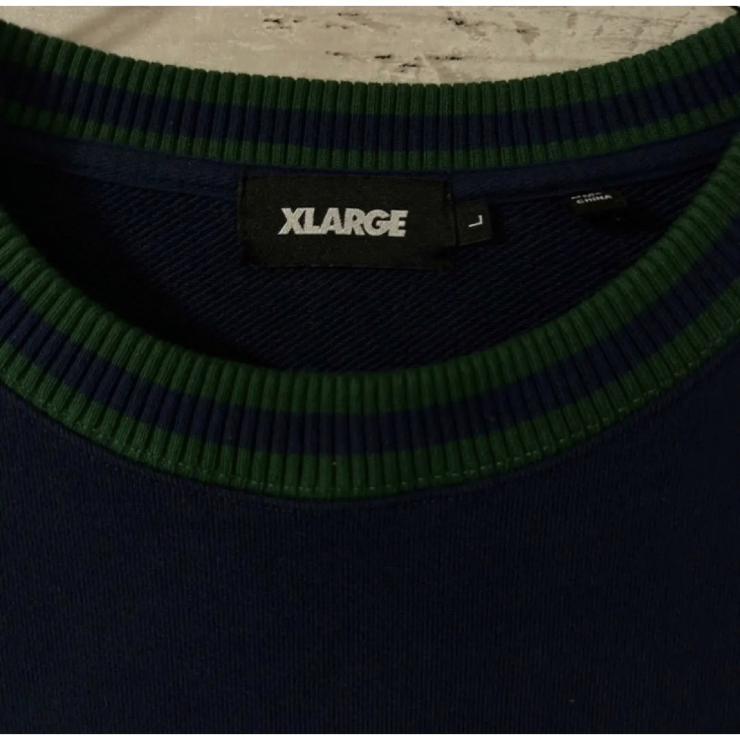 XLARGE エクストララージ スウェット L パイルロゴ センターロゴ