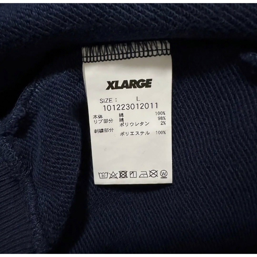 XLARGE エクストララージ スウェット L パイルロゴ センターロゴ-