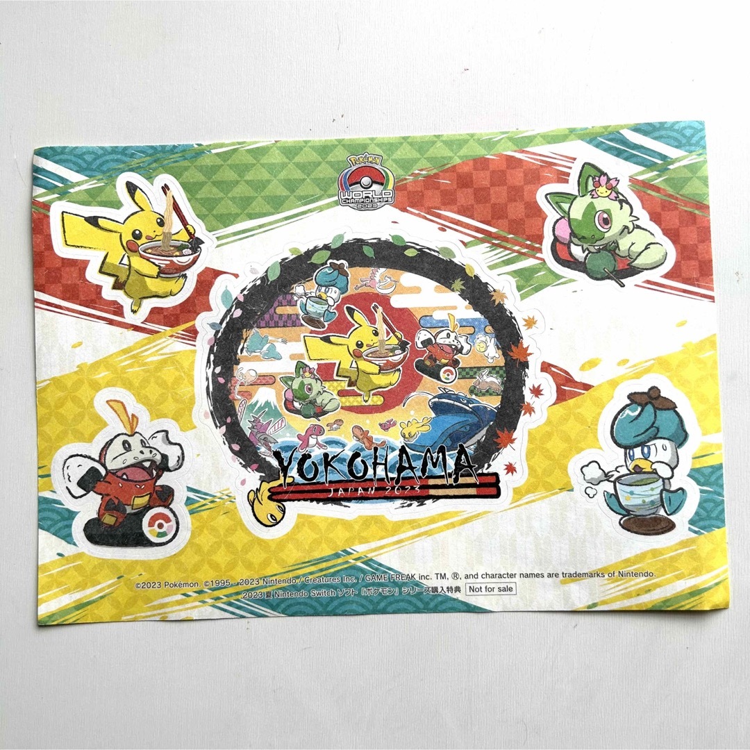 ポケモン(ポケモン)の非売品！ポケモン　購入特典　ミュウツー　ステッカー×3 ヨコハマ限定　ステッカー エンタメ/ホビーのおもちゃ/ぬいぐるみ(キャラクターグッズ)の商品写真