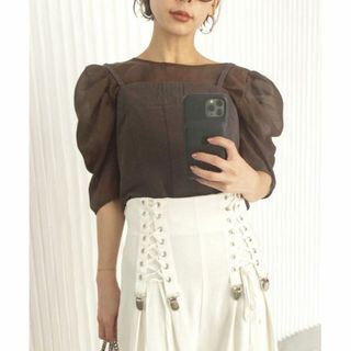 アメリヴィンテージ(Ameri VINTAGE)のAMERI　PUFF SLEEVE LAYERED TOP(シャツ/ブラウス(半袖/袖なし))