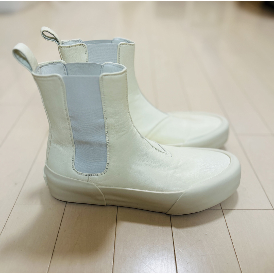 JIL SANDER - 新品　ジルサンダー　サイドゴアブーツ　カーブレザー　オフホワイト　未使用