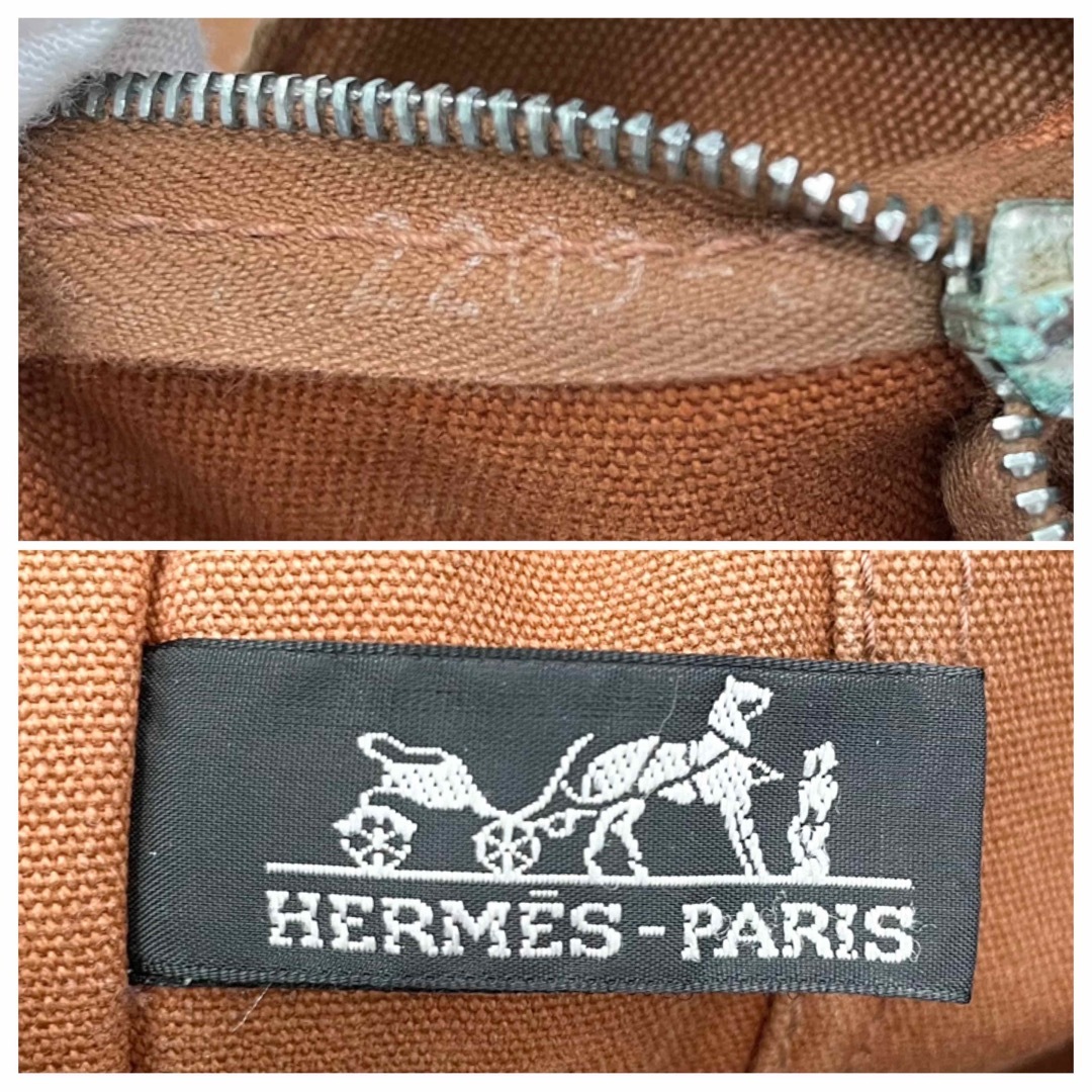 【大人気！】HERMES エルメス フールトゥ ハーフレザー ブラウン