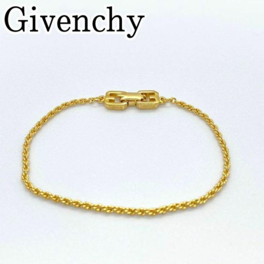 美品 GIVENCHY ジバンシィ バングル ブレスレット ゴールド