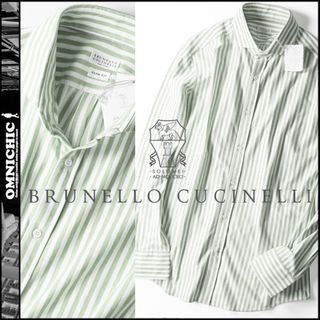 ブルネロクチネリ(BRUNELLO CUCINELLI)の新品春夏BRUNELLO CUCINELLIブルネロクチネリストレッチシャツXL(シャツ)