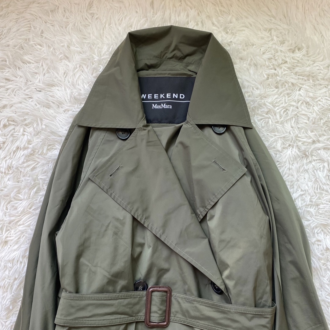 未使用級✨マックスマーラ トレンチコート 秋服 アウター カーキ ロングコート