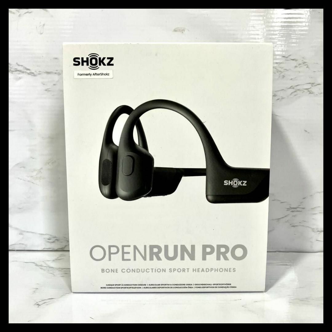 美品】SHOKZ OPENRUN PRO オープンランプロ 骨伝導イヤホン-