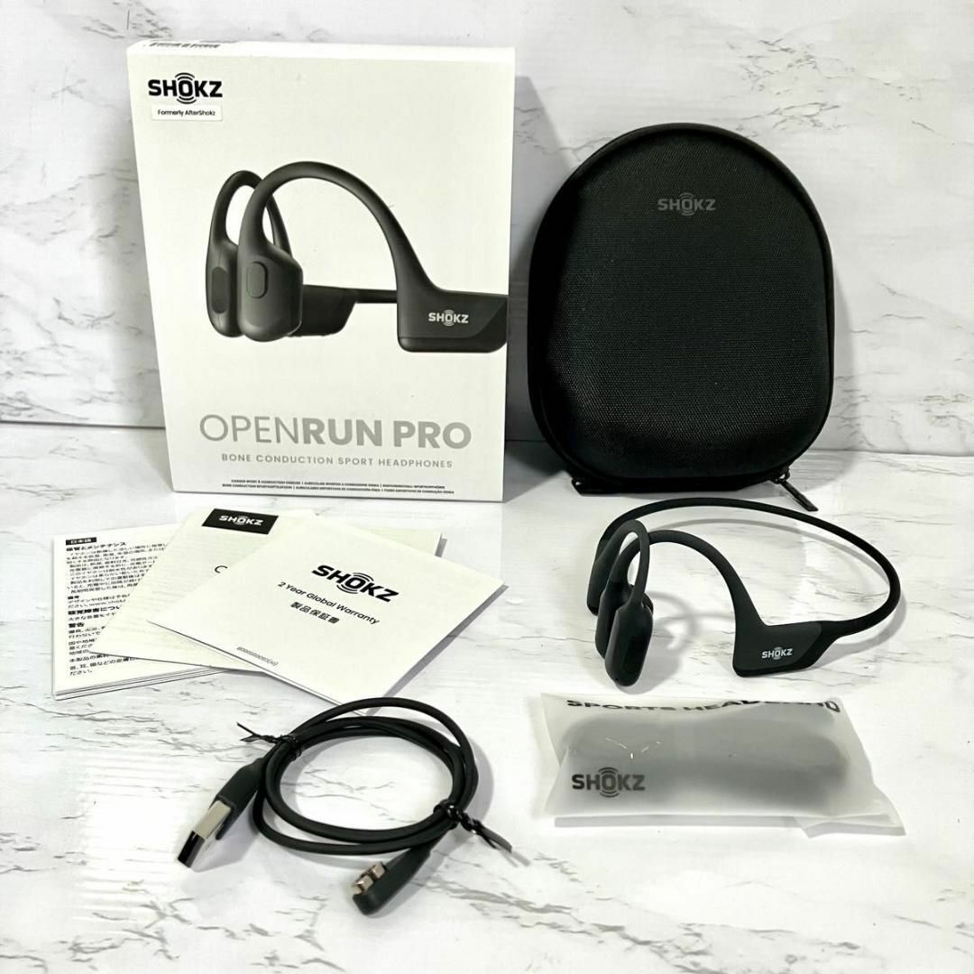 美品】OPENRUN PRO SHOKZ Black オープンランプロ-