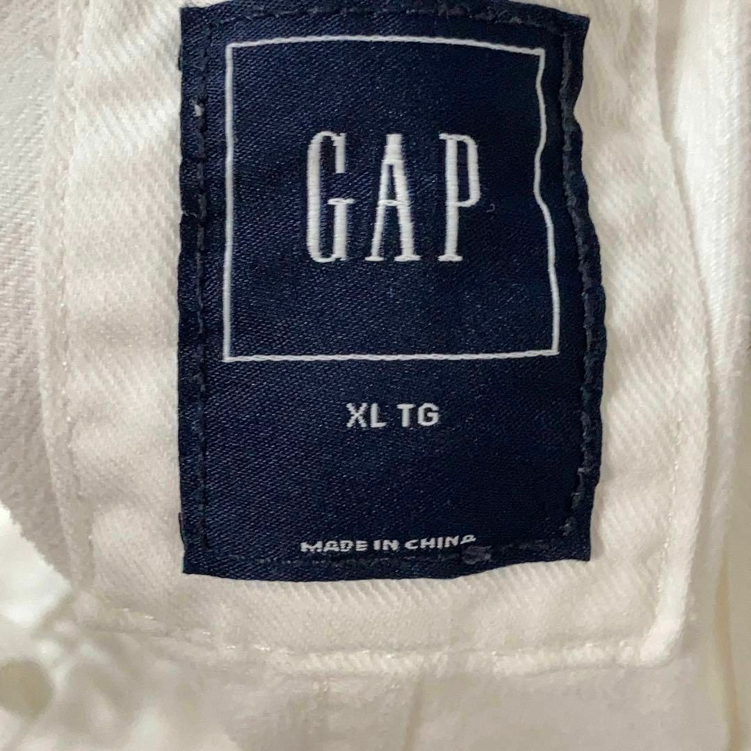 GAP GAP アメリカ古着 ホワイトジーンズ デニムオーバーオール レディースの通販 by 古着屋Luminosite｜ギャップならラクマ