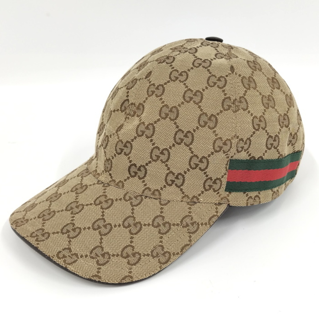 Gucci - GUCCI 帽子 ベースボールキャップ GGキャンバス シェリー