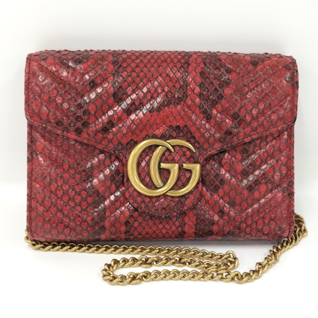 Gucci - GUCCI チェーンウォレット キルティング ミニバッグ GG