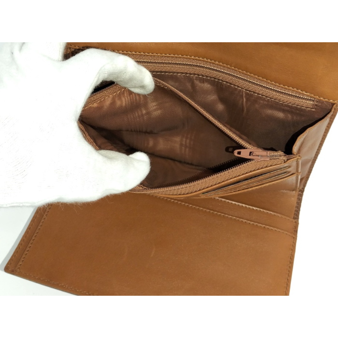 CHANEL(シャネル)のCHANEL 三つ折り 長財布 レザー キャメル レディースのファッション小物(財布)の商品写真