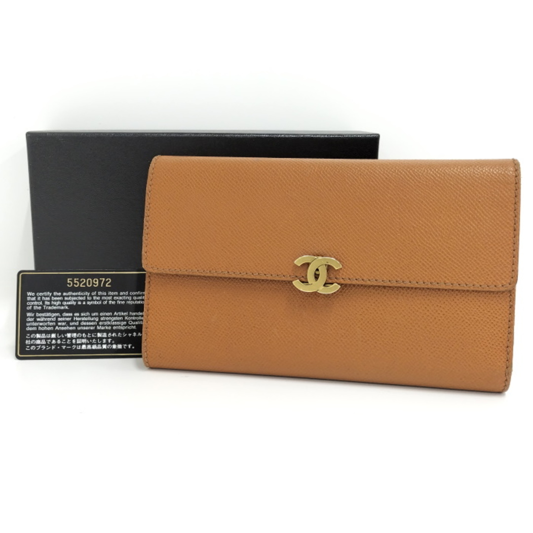 CHANEL - CHANEL 三つ折り 長財布 レザー キャメルの通販 by CHANEL - CHANEL 三つ折り 長財布 レザー キャメルの通販 by