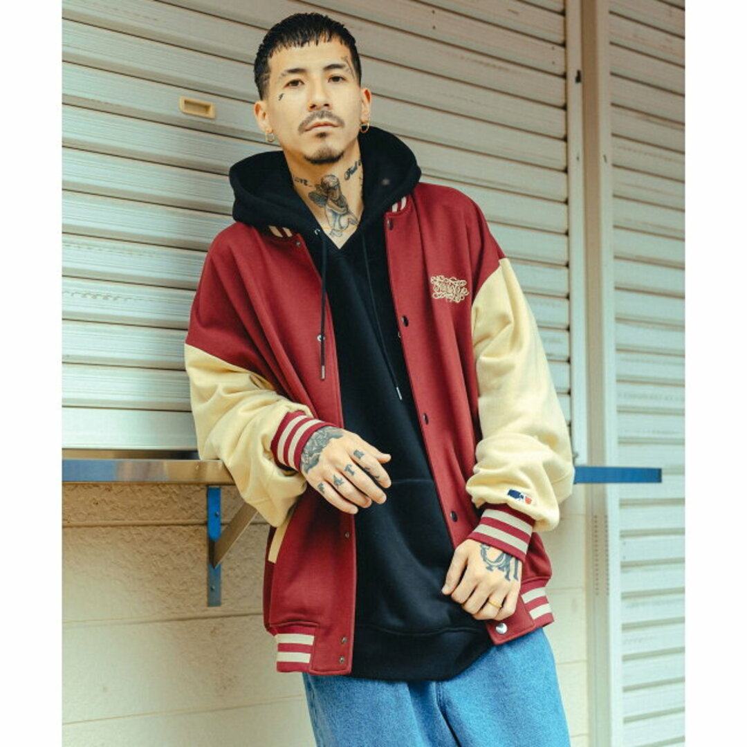 Subciety(サブサエティ)の【BURGUNDY】【MEDIUM】SWEAT STADIUM JKT その他のその他(その他)の商品写真