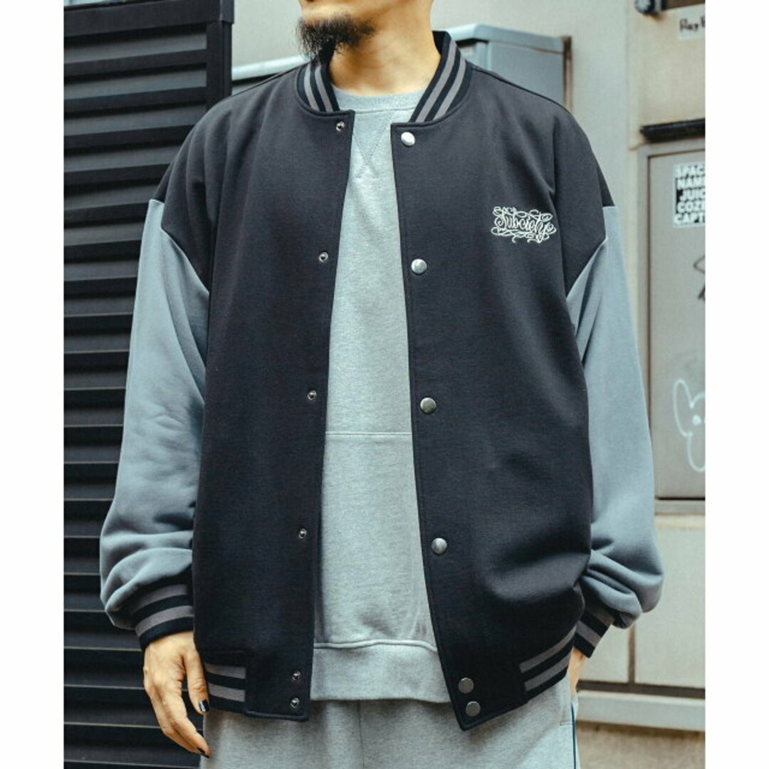 Subciety(サブサエティ)の【BLACK/GRAY】SWEAT STADIUM JKT その他のその他(その他)の商品写真