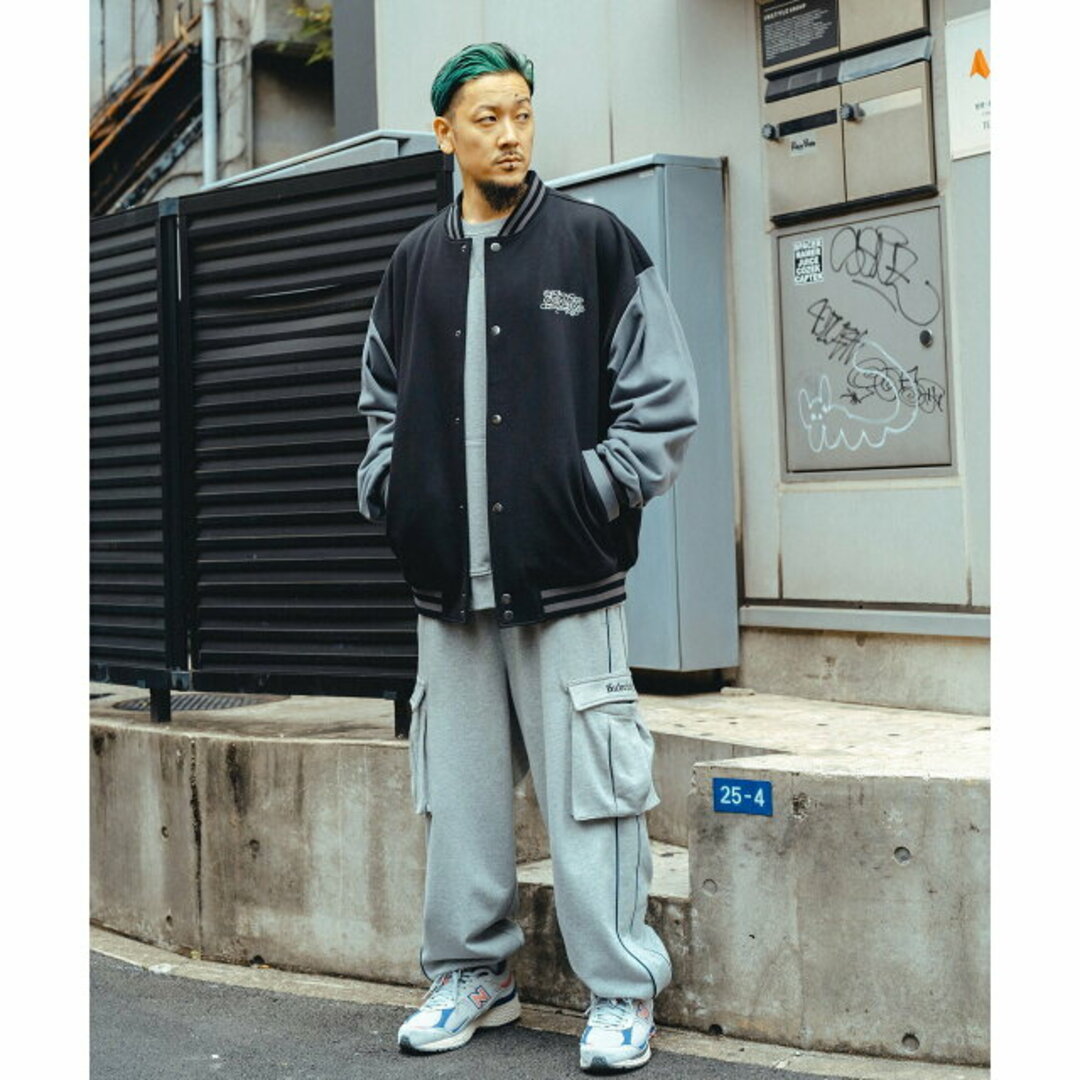 Subciety(サブサエティ)の【BLACK/GRAY】【X-LARGE】SWEAT STADIUM JKT その他のその他(その他)の商品写真