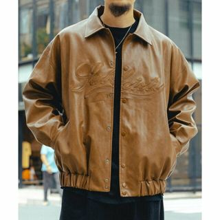 サブサエティ(Subciety)の【BROWN】FAKE LEATHER JKT(その他)