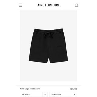 値下げ aime leon dore エメレオンドレ スウェットショーツ Sの通販