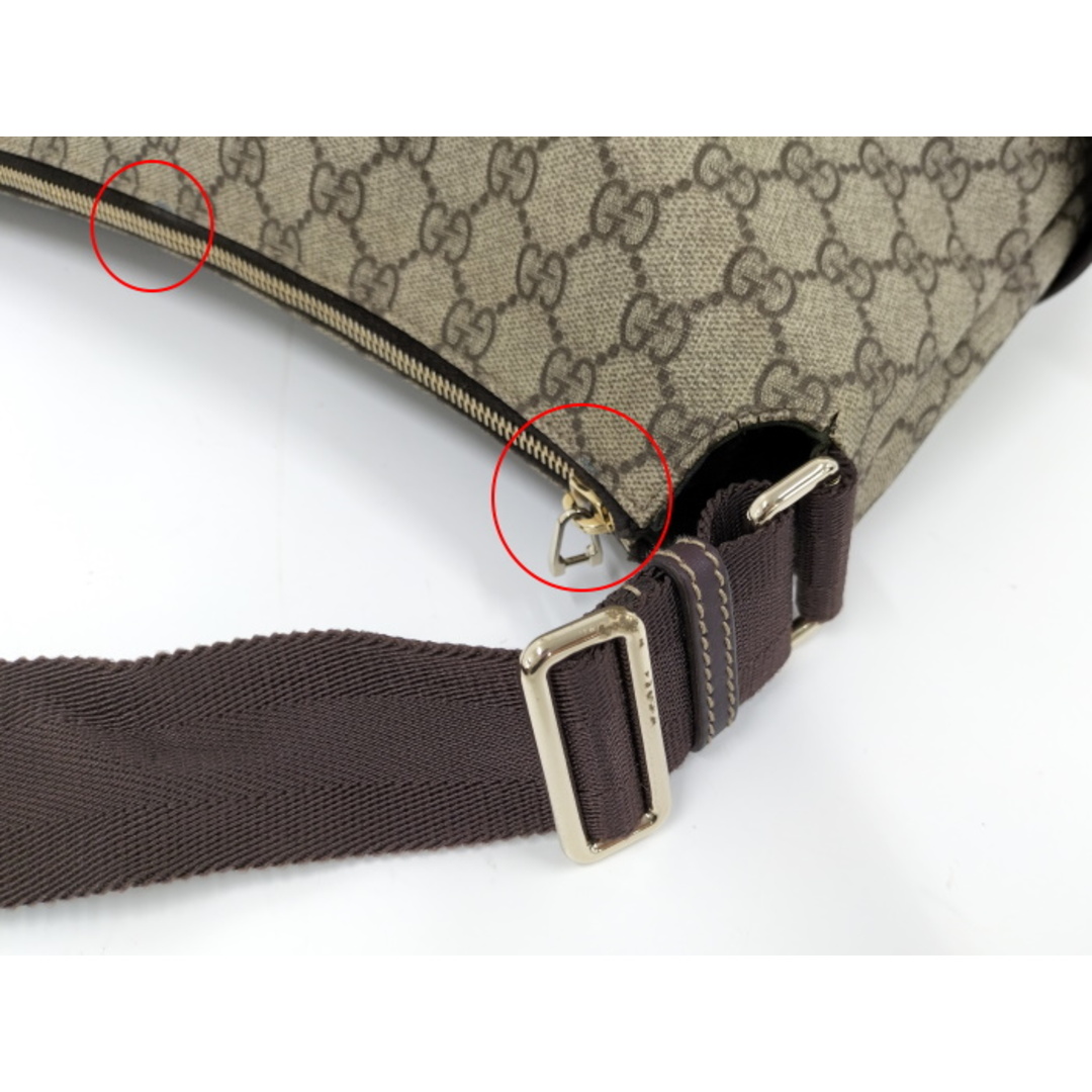 Gucci(グッチ)のGUCCI マザーズバッグ ショルダーバッグ GGスプリーム ブラウン系 レディースのバッグ(ショルダーバッグ)の商品写真