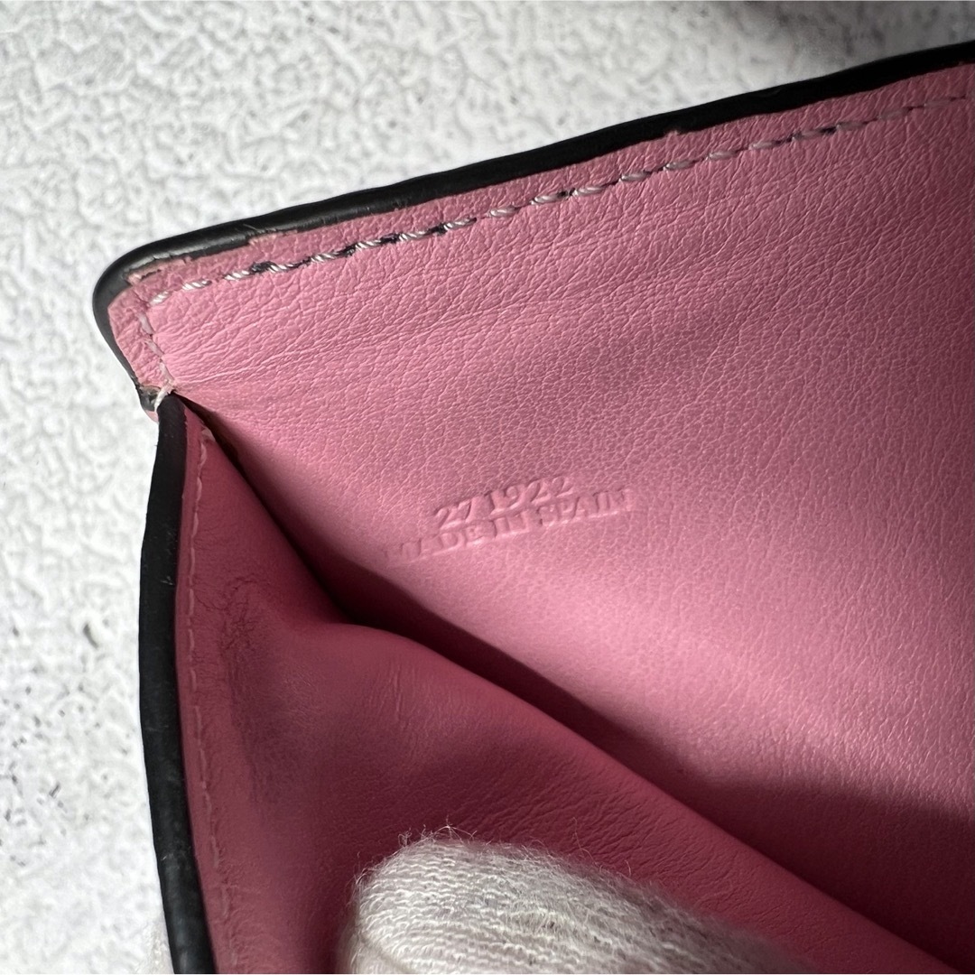 LOEWE - ロエベ LOEWE リピート アナグラム 折り財布 ブラック 黒