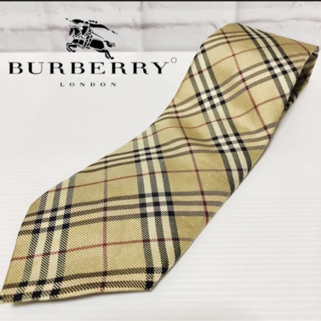 BURBERRY - 【美品】Burberryネクタイ バーバリー ノバチェック柄の