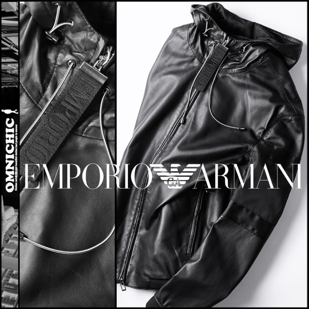 Emporio Armani   EMPORIO ARMANIシープレザーパーカー