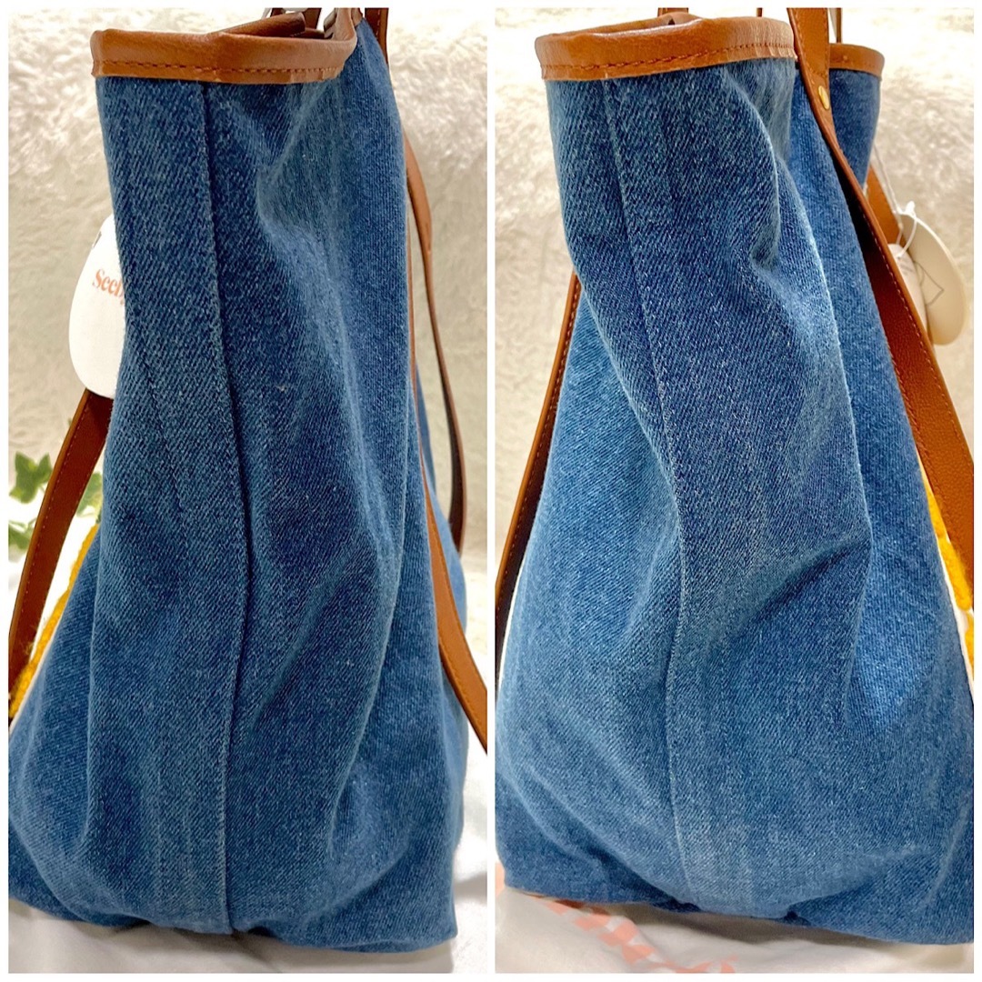 タグ付き未使用 訳あり See by Chloe アンディ デニムレザー トート